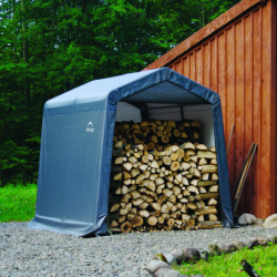 Abri de jardin 5,76m² en acier et polyéthylène gris Shelter Logic