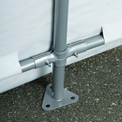 Abri de jardin 5,76m² en acier et polyéthylène gris Shelter Logic