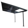 Toit de terrasse en alu et panneaux amovibles polycarbonate 12,04m²