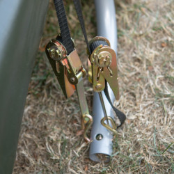 Garage 18,3m² en acier et polyéthylène vert Shelter Logic