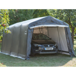 Garage 18,3m² en acier et polyéthylène gris Shelter Logic