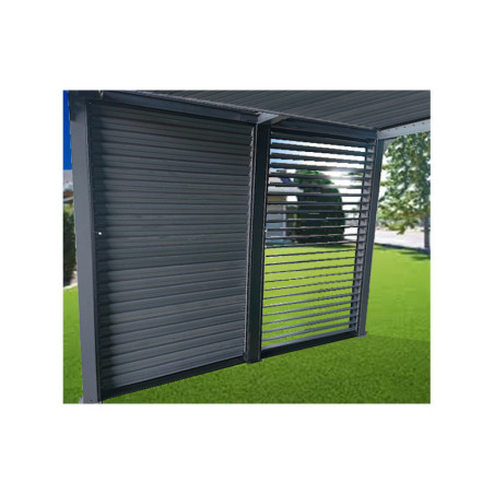 Panneaux ventelles amovible pour pergola alu 7,20m²/10,80m² HABRITA