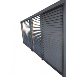 Panneaux ventelles amovible pour pergola alu 21,52m²/10,80m² HABRITA