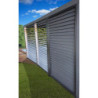 Panneaux ventelles amovible pour pergola alu 21,52m²/10,80m² HABRITA