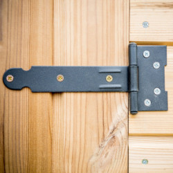 Abri pratique en bois massif brut 1m² avec 2 étagères - Habrita