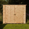 Abri pratique en bois massif brut 2,37m² avec large passage - Habrita