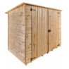 Abri pratique en bois massif brut 2,37m² avec large passage - Habrita