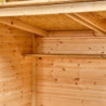 Abri pratique en bois massif brut 2,37m² avec large passage - Habrita