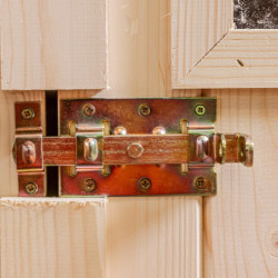 Abri pratique en bois massif brut 2,37m² avec large passage - Habrita