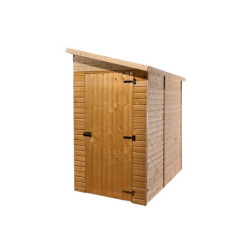 Abri pratique en bois massif brut 2,27m² avec porte latéral - Habrita