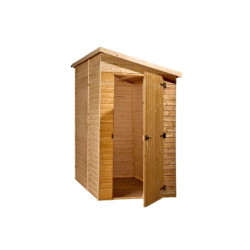 Abri pratique en bois massif brut 2,27m² avec porte latéral - Habrita