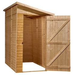 Abri pratique en bois massif brut 2,27m² avec porte latéral - Habrita