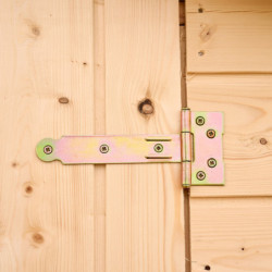 Abri pratique en bois massif brut 2,27m² avec porte latéral - Habrita