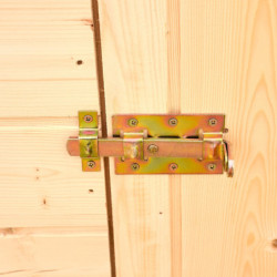 Abri pratique en bois massif brut 2,27m² avec porte latéral - Habrita