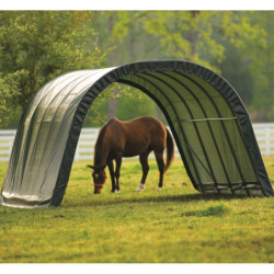 Abri pour animaux 22,6m² en acier et polyéthylène - Shelter Logic