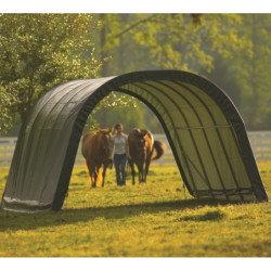 Abri pour animaux 22,6m² en acier et polyéthylène - Shelter Logic