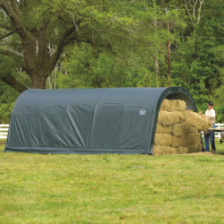 Abri pour animaux 22,6m² en acier et polyéthylène - Shelter Logic