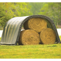 Abri pour animaux 22,6m² en acier et polyéthylène - Shelter Logic