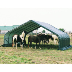 Abri pour animaux 40,9m² en acier et polyéthylène - Shelter Logic