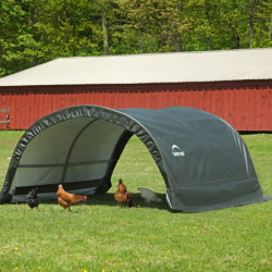 Abri pour animaux 7,8m² en acier et polyéthylène - Shelter Logic