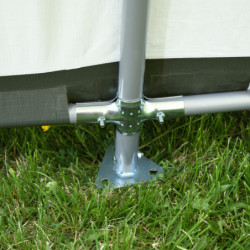 Abri pour animaux 7,8m² en acier et polyéthylène - Shelter Logic