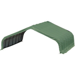 Abri pour animaux 49,6m² en acier et polyéthylène - Shelter Logic