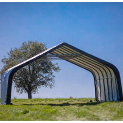 Abri pour animaux 49,6m² en acier et polyéthylène - Shelter Logic