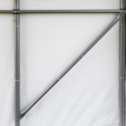 Abri pour animaux 49,6m² en acier et polyéthylène - Shelter Logic