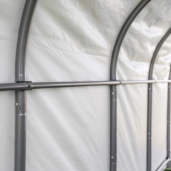 Abri pour animaux 49,6m² en acier et polyéthylène - Shelter Logic