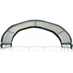 Auvent 370x370cm démontable en polyéthylène vert Shelter Logic