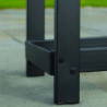 Abri bûches en acier et polyester capacité 1m³ noir ShelterLogic
