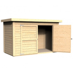 Abri à vélos en bois massif naturel 2,10m² Cykel – Baltic + plancher