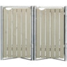 Cache-poubelle de jardin Müllbox HIDE en bois traité gris 2x140L