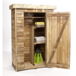 Armoire de jardin en bois traité, surface 0,72m² THEO - Forest Style