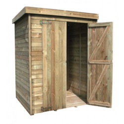 Armoire de jardin en bois traité, surface 1,98m² THEOFIL, Forest Style