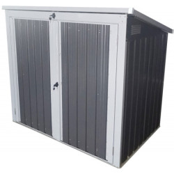 Cache-poubelle double en acier pour conteneurs 240L – Westmann