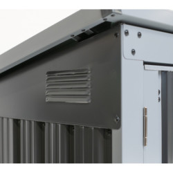 Cache-poubelle double en acier pour conteneurs 240L – Westmann