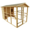 Poulailler en bois 16mm FSC pour 8 à 12 poules Habrita