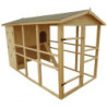 Poulailler en bois 16mm FSC pour 8 à 12 poules Habrita