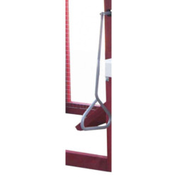 Poulailler rouge et blanc en bois 10mm FSC pour 2 à 3 poules, 0,94m²