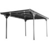 Carport HELSINKI en aluminium gris et polycarbonate 15m² Westmann
