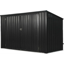 Cache-poubelle double 172x100x131cm en acier 2x240L – Westmann