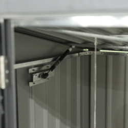 Cache-poubelle double 172x100x131cm en acier 2x240L – Westmann