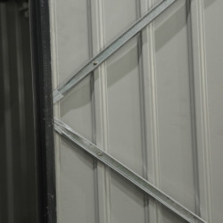 Cache-poubelle double 172x100x131cm en acier 2x240L – Westmann