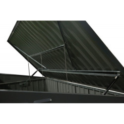 Cache-poubelle double 172x100x131cm en acier 2x240L – Westmann