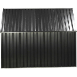 Cache-poubelle double 172x100x131cm en acier 2x240L – Westmann