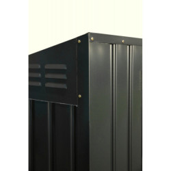 Cache-poubelle double 172x100x131cm en acier 2x240L – Westmann