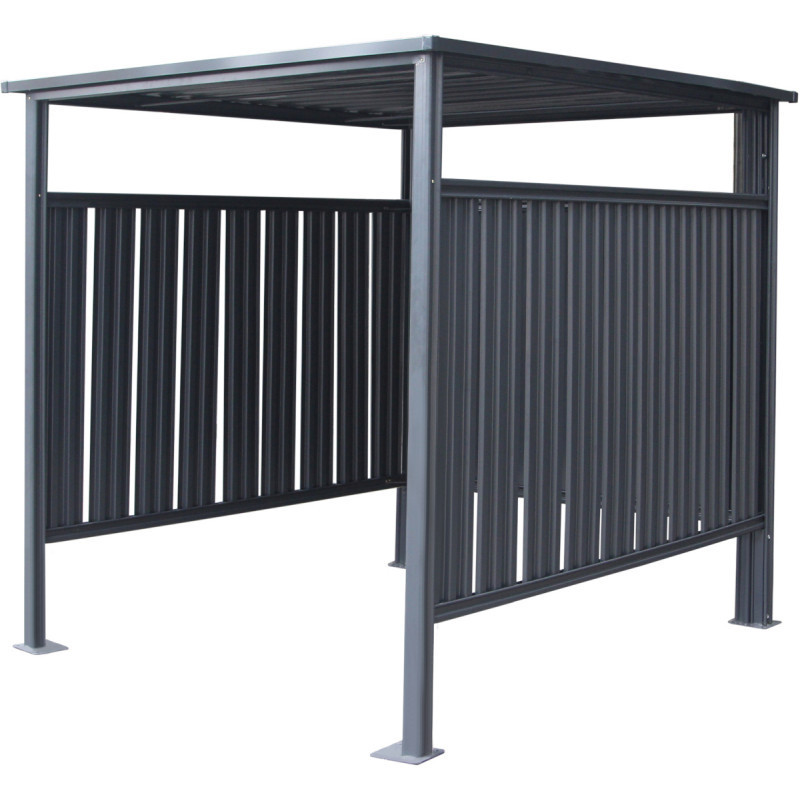 Abri à vélos  Westmann en acier thermolaqué gris anthracite 3,6m²