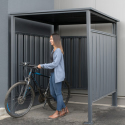 Abri à vélos  Westmann en acier thermolaqué gris anthracite 3,6m²