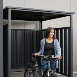 Abri à vélos  Westmann en acier thermolaqué gris anthracite 3,6m²